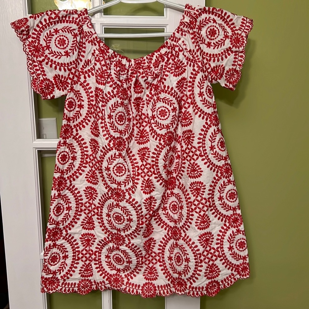 Red and white Dress, Size Large